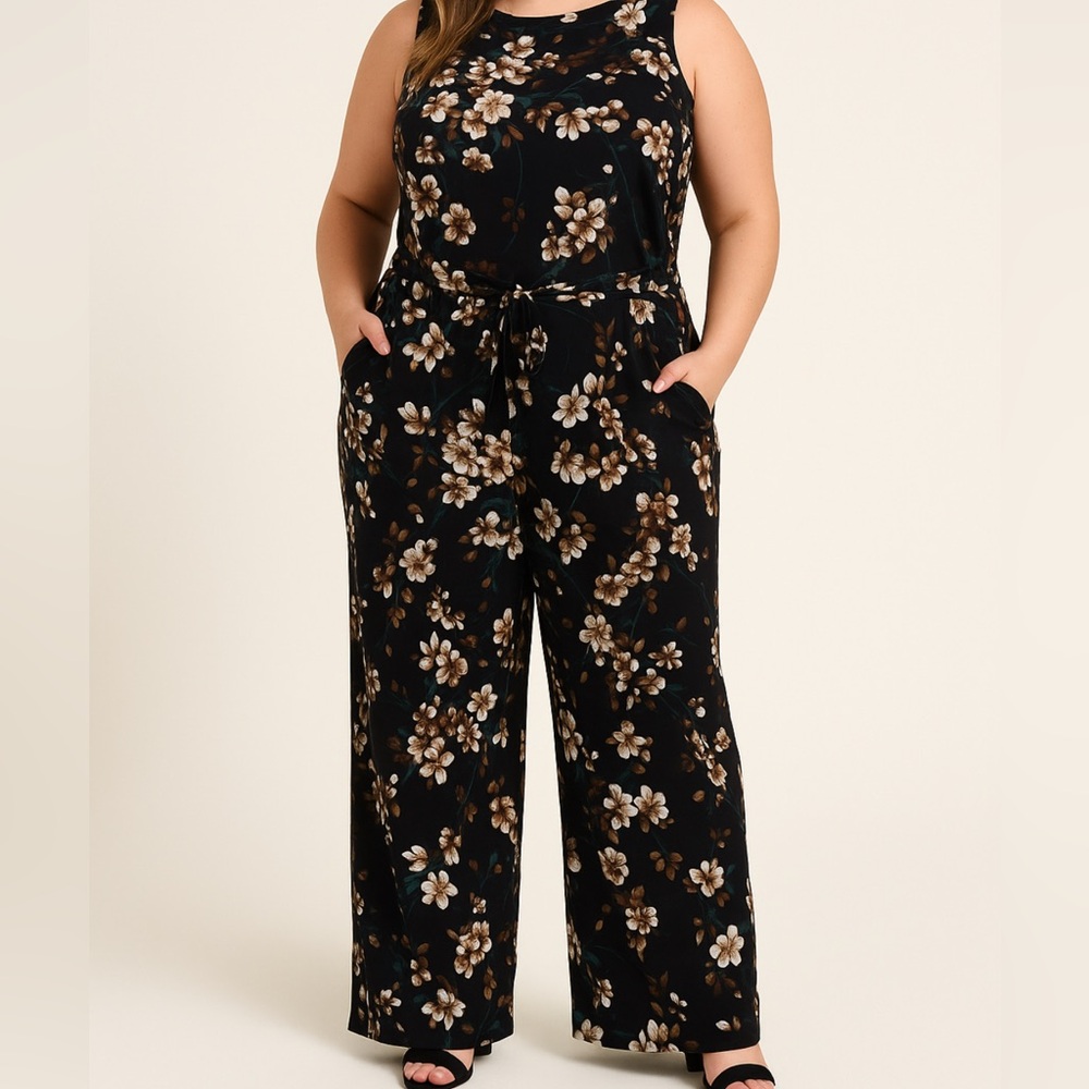 Tommy Hilfiger Black Floral Romper